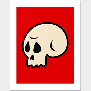 SKELETON HEAD - HALLOWEEN DESIGN Posters and Art